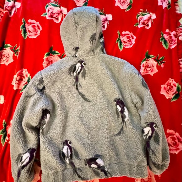 Taylor Swift Speak Now (Taylor’s Version) Koi Fish Sherpa Zip Hoodie M Gray - Picture 10 of 15